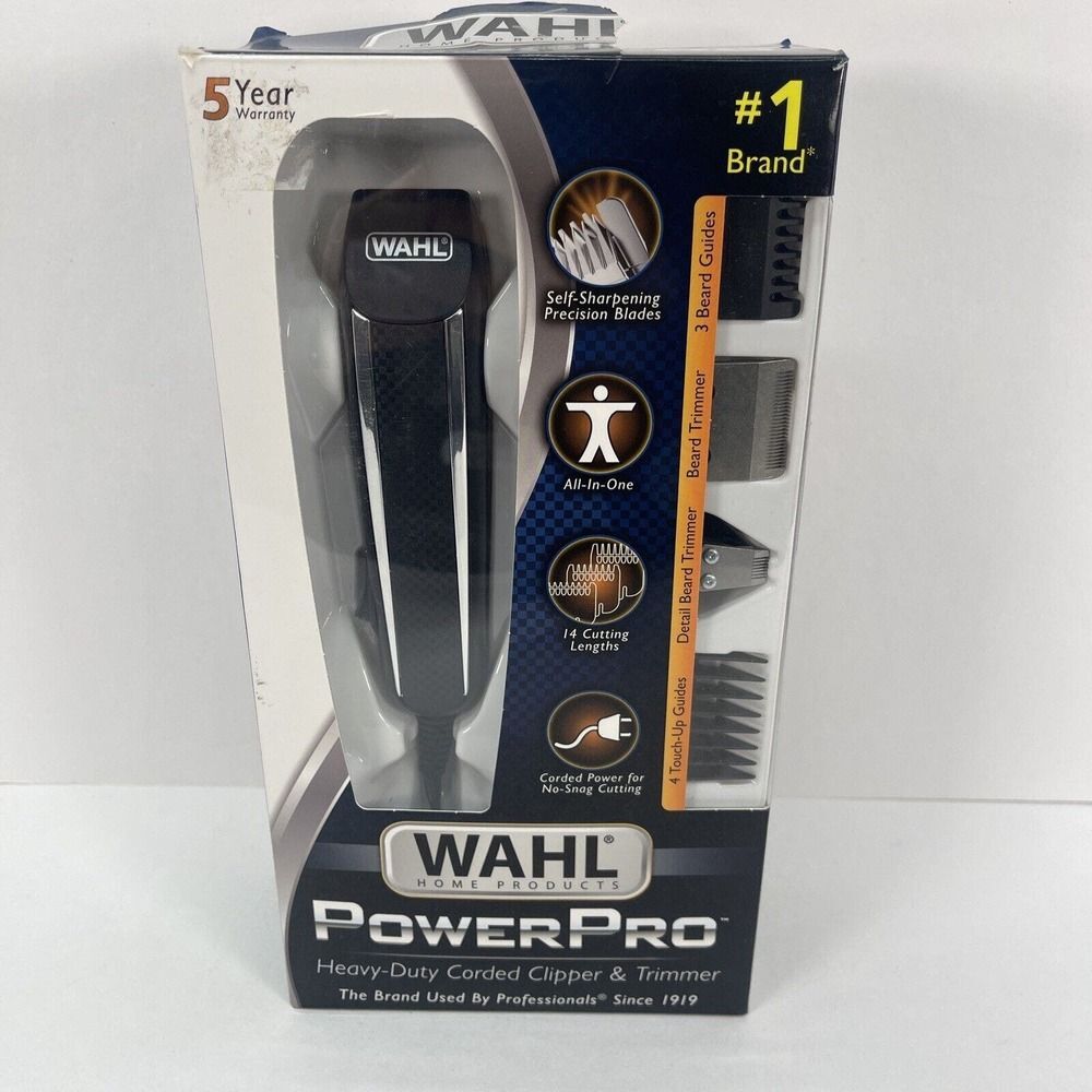 Wahl 9686 Power Pro Corded Hair Clippers And Trimmers - Missing 1 Head Piece